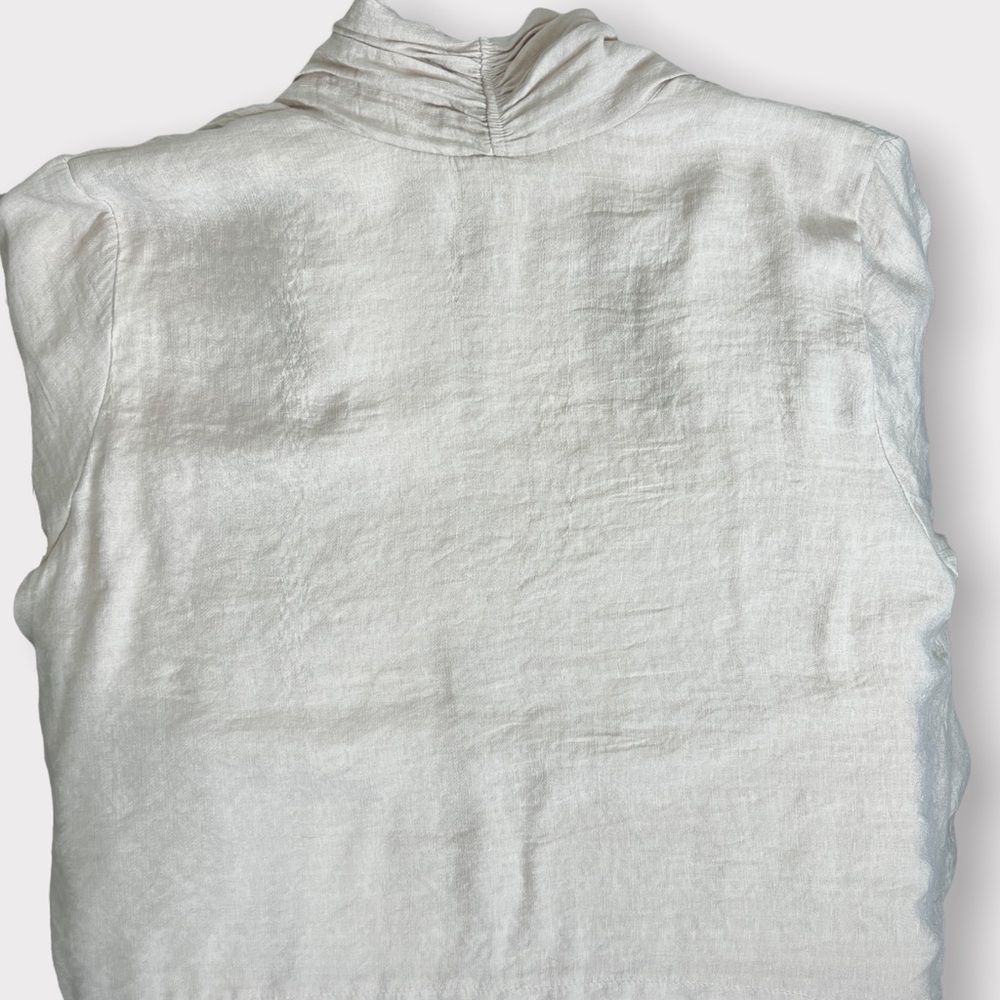 Duster Cream Oatmeal Small Medium Lightweight Spring Trend Long Layering - Picture 5 of 7